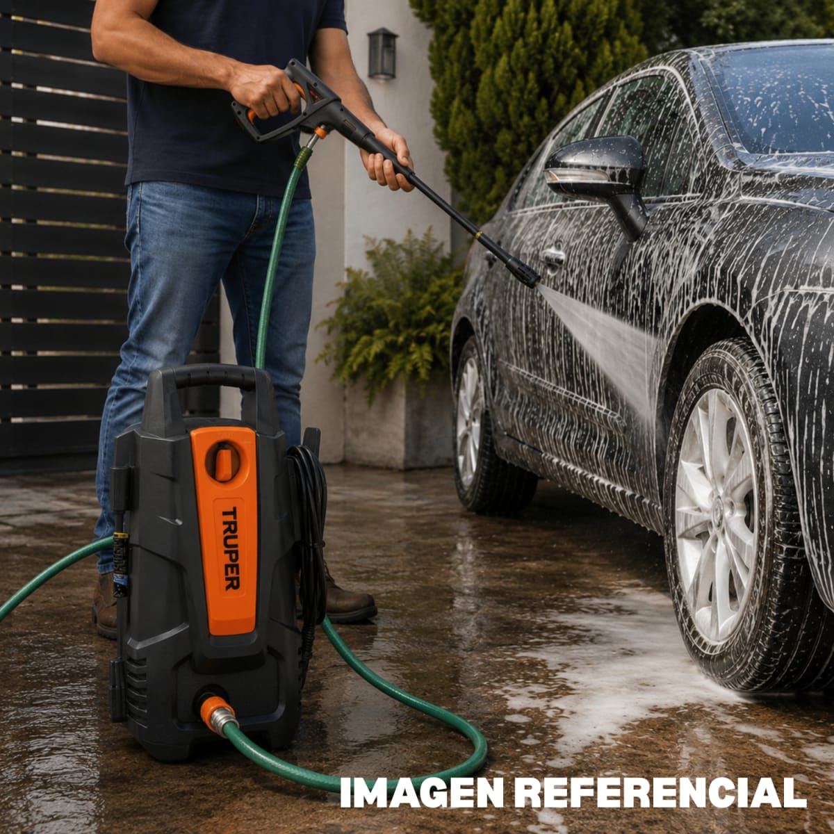 Hidrolavadora 1400W 1500 PSI + Manguera 20 metros Truper3