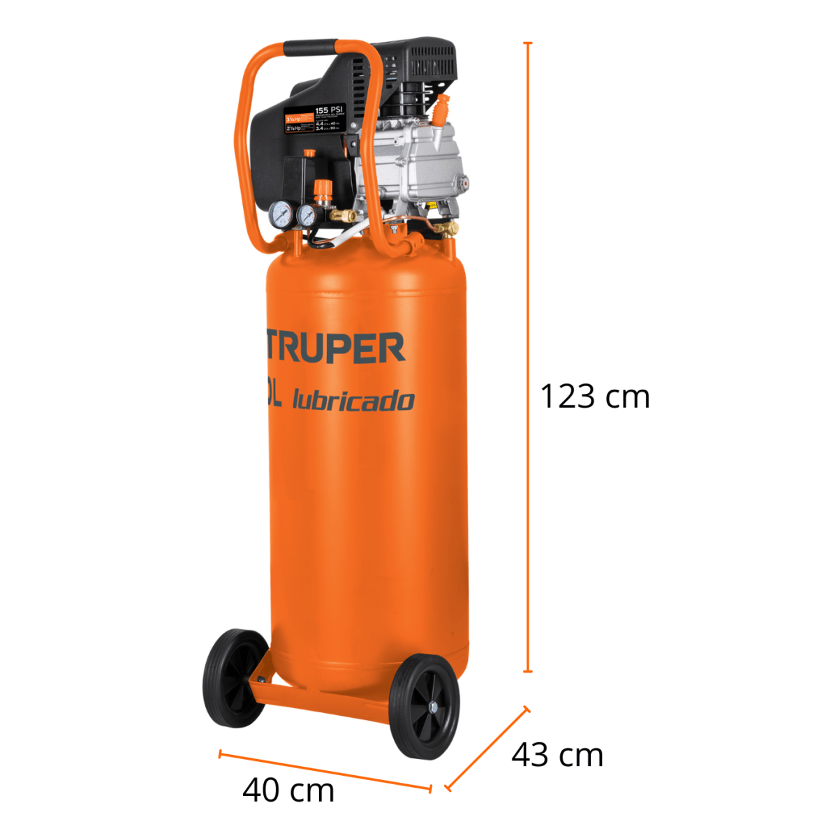Compresora vertical 80 litros Truper5