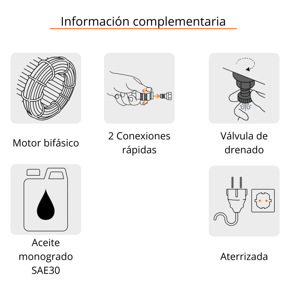 Compresora vertical 50 L 3 1/2 HP  220 V Truper5