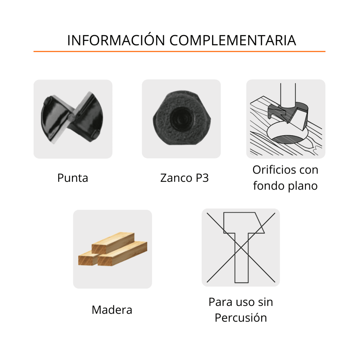 Broca para madera Forstner 35mm Truper3