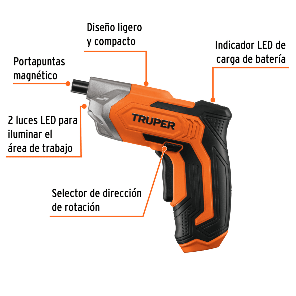 Combo Destornillador inalambrico 3.6v Truper + pelacable automatico2