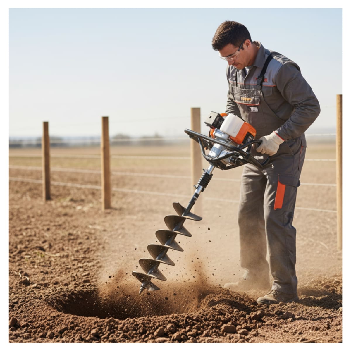 Ahoyadora a gasolina 52cc 1.9 HP Truper5