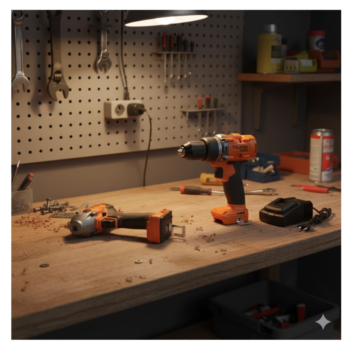 Taladro Percutor + Llave de impacto 20V + 1bat Truper2