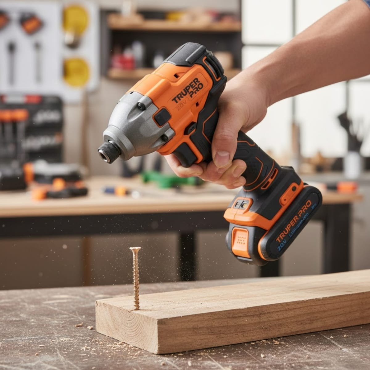 Atornillador de Impacto 20V +2 Baterias 2Ah+ Cargador Truper3