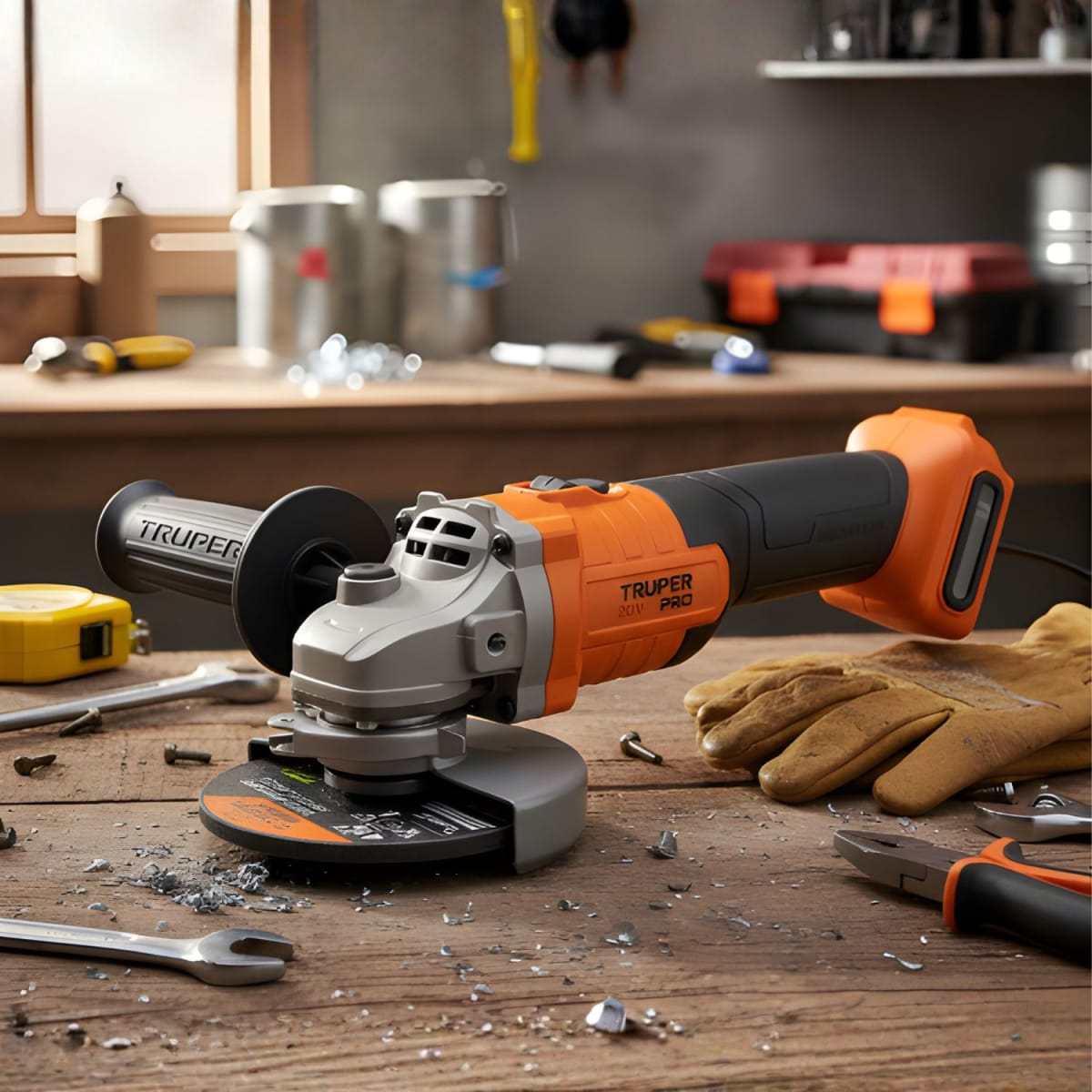 Amoladora 4 1/2 20V (Solo cabezal) Truper2