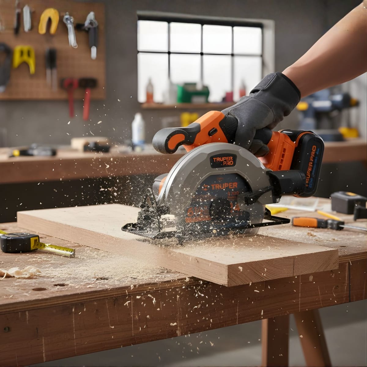 Sierra Circular 6 1/2 20V + 1 Bateria 4ah + Cargador Truper3