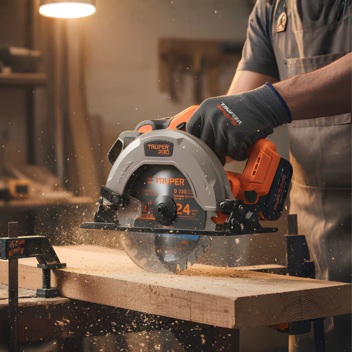 Sierra Circular 6 1/2 20V + 1 Bateria 2ah + Cargador Truper3