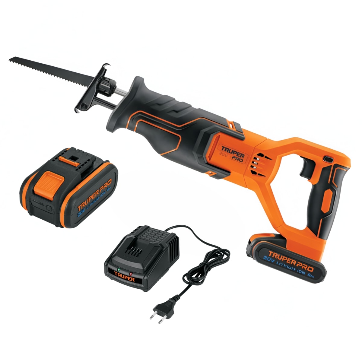 Sierra Sable 20V + 2 Baterias 4Ah + Cargador Truper1
