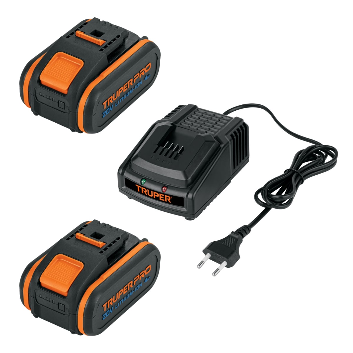 Sierra Caladora 20V + 2 Baterias 4Ah + Cargador Truper5