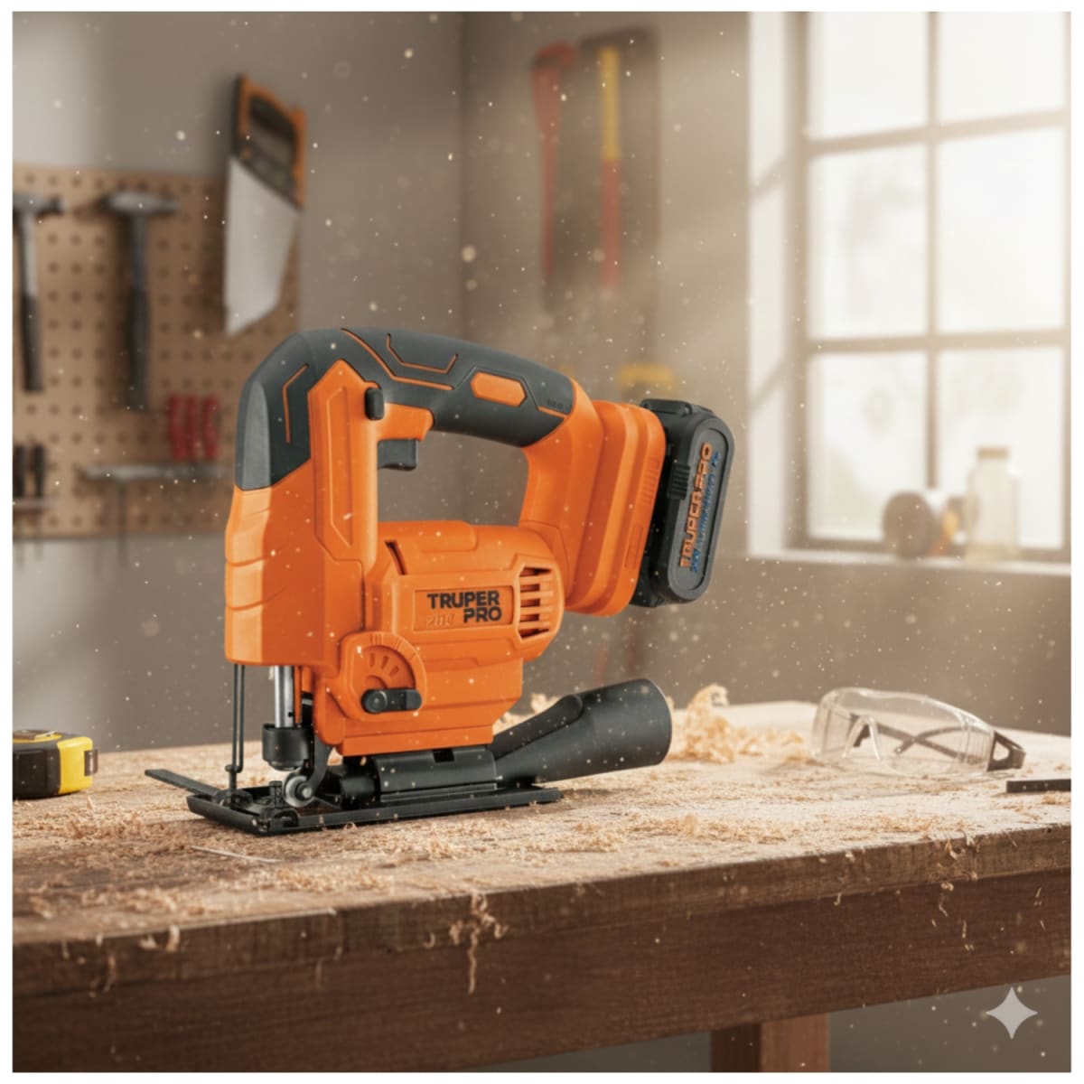 Sierra Caladora 20V + 1 Bateria 4Ah + Cargador Truper2