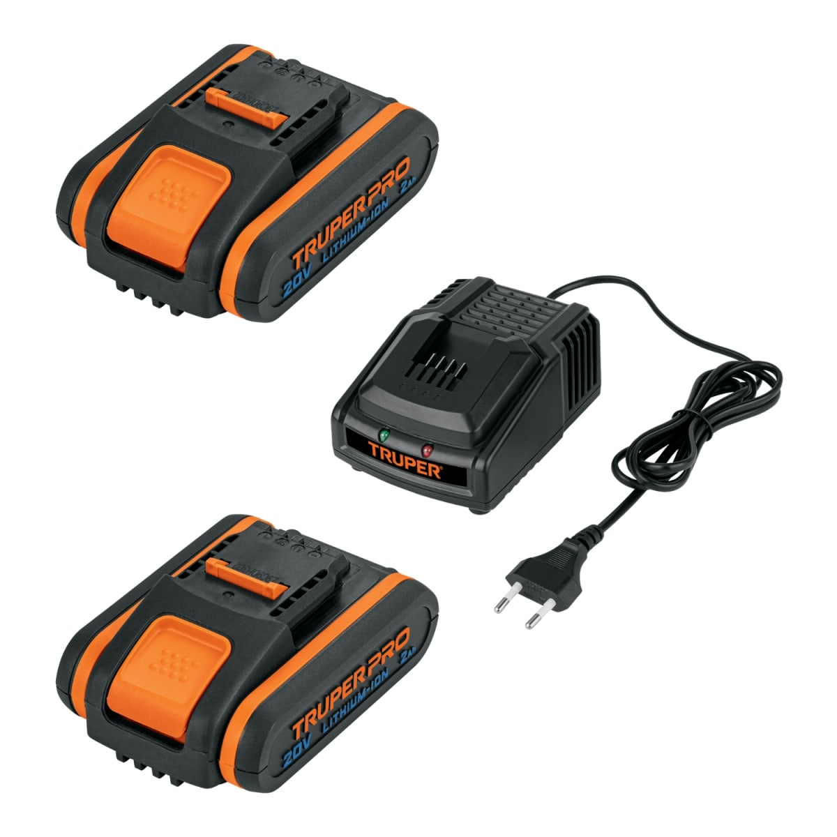 Sierra Caladora 20V + 2 Baterias 2Ah + Cargador Truper5