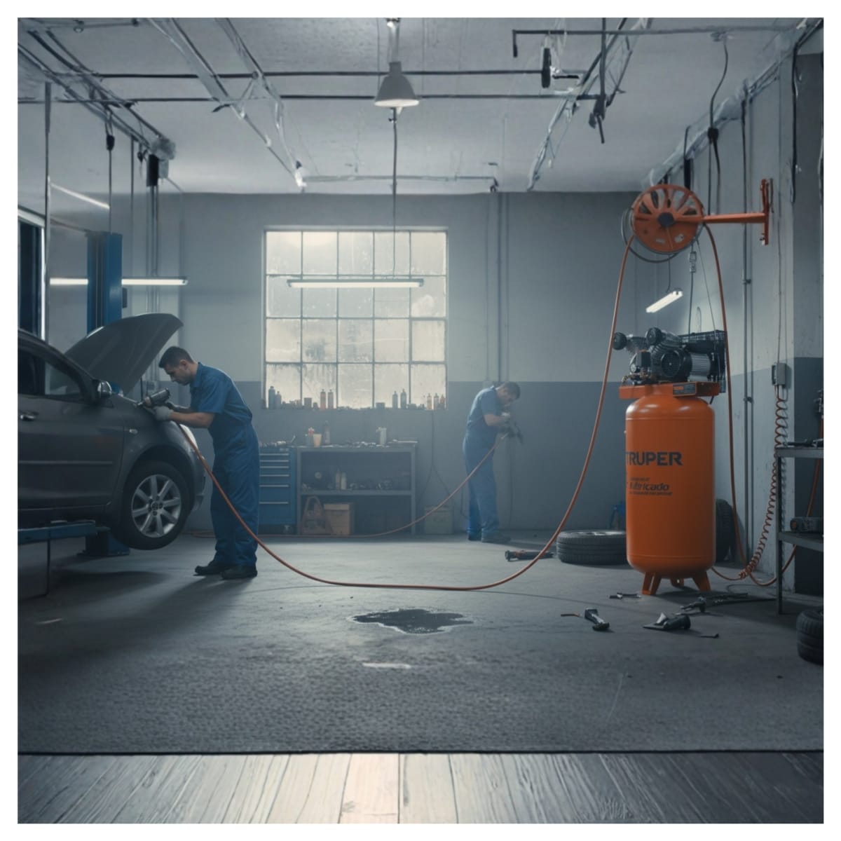 Compresora Vertical 180 litros Truper5