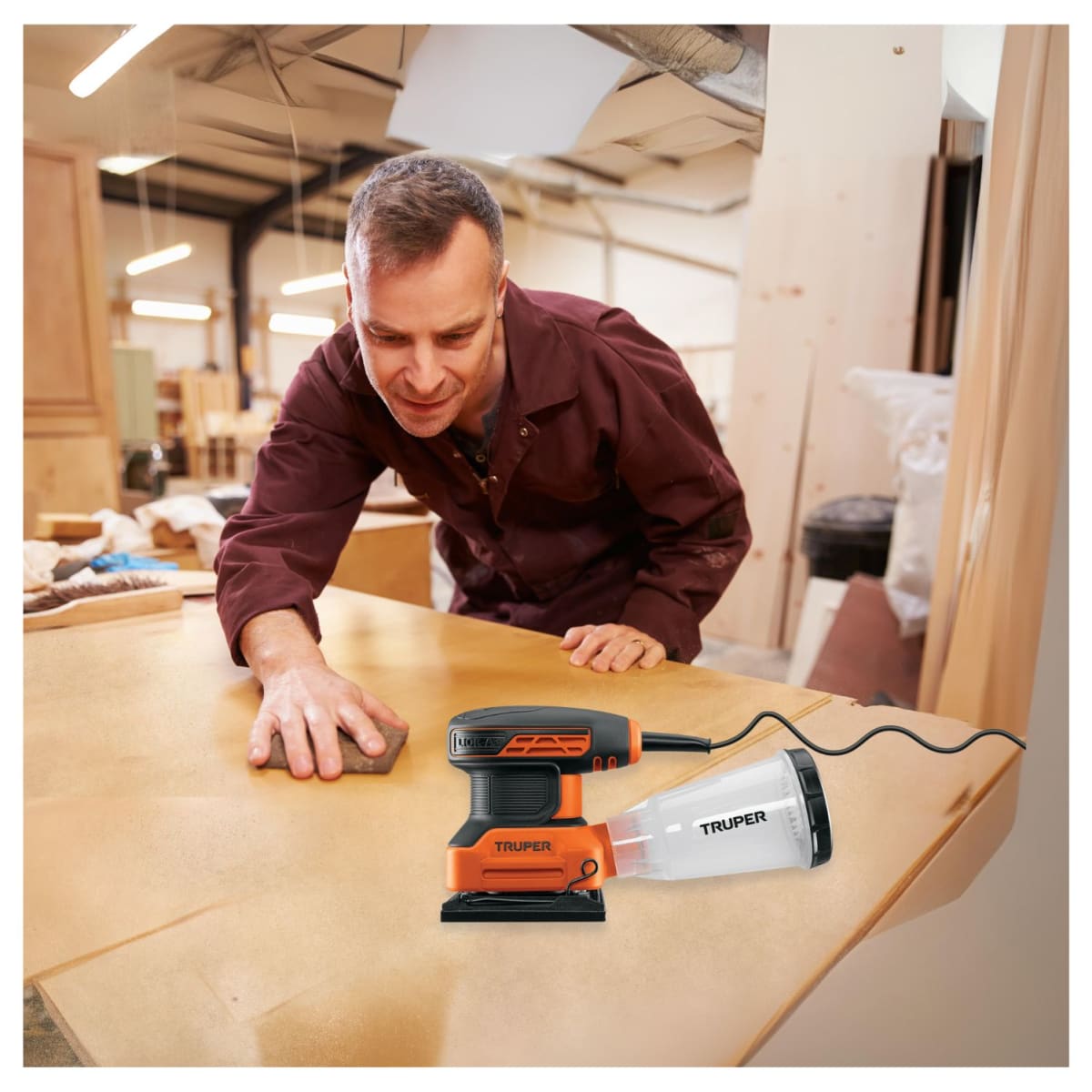 Lijadora orbital 220w profesional Truper5