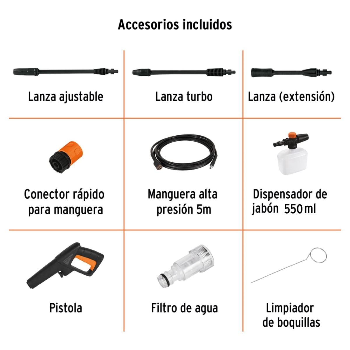Hidrolavadora Electrica Alta Presión 1800PSI 1500W  Truper9