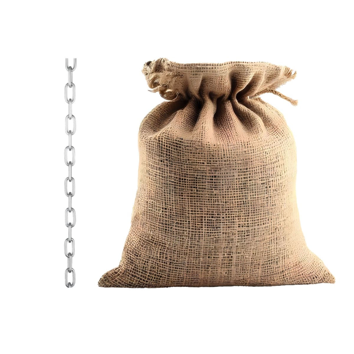 Cadena galvanizada de Zinc saco con 50kg Truper1