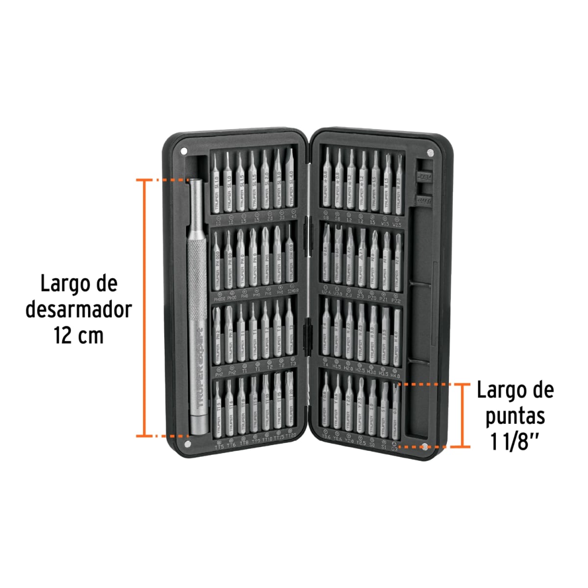 Juego de Desarmador Joyero con 56 puntas TRUPER3