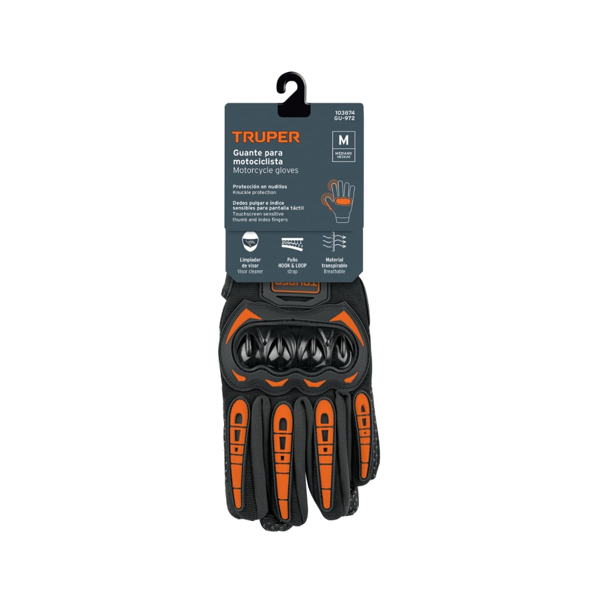 Guante Protector para motocilista Talla M TRUPER3