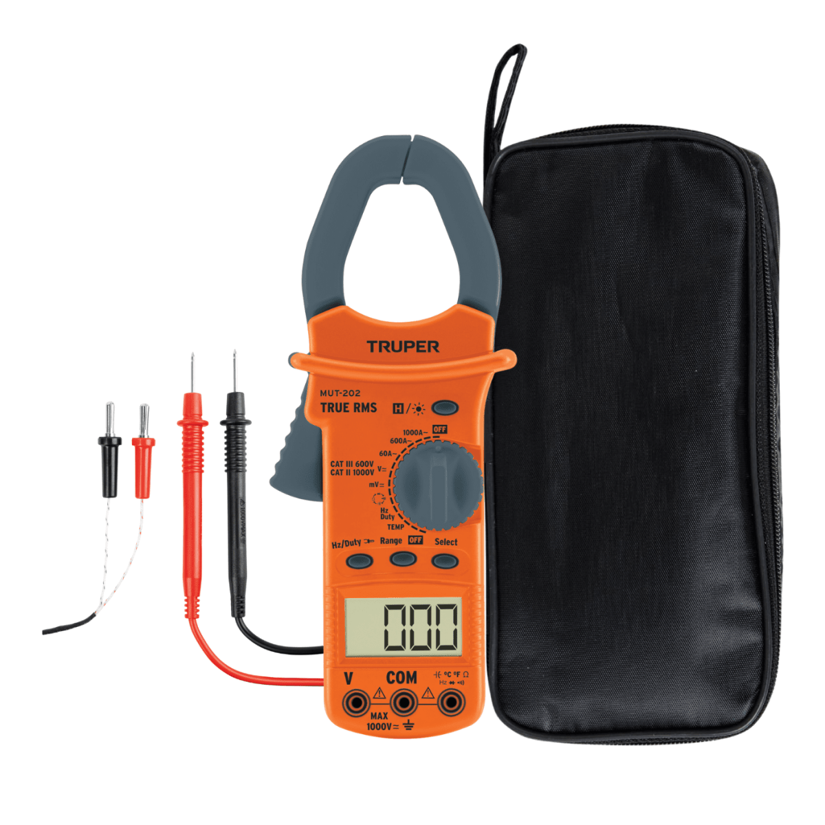 Pinza amperimétrica industrial Truper + piloto2