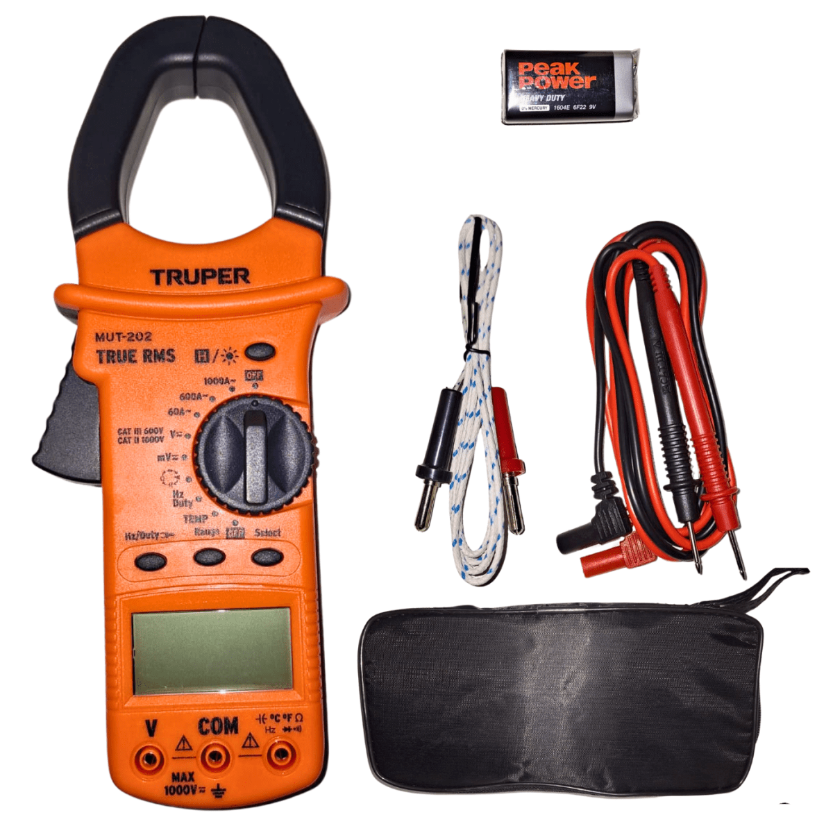 Multimetro para mantenimiento industrial con gancho Truper2