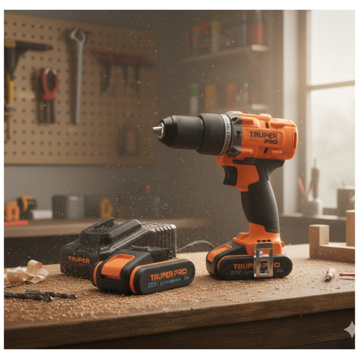 Taladro Percutor 20V + 2 Baterias 2 Ah + Cargador Truper2
