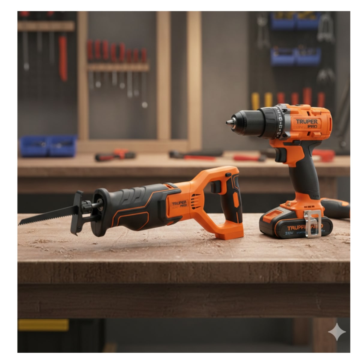 Taladro Atornillador + Sierra Sable + 1bat 2ah 20V Truper2