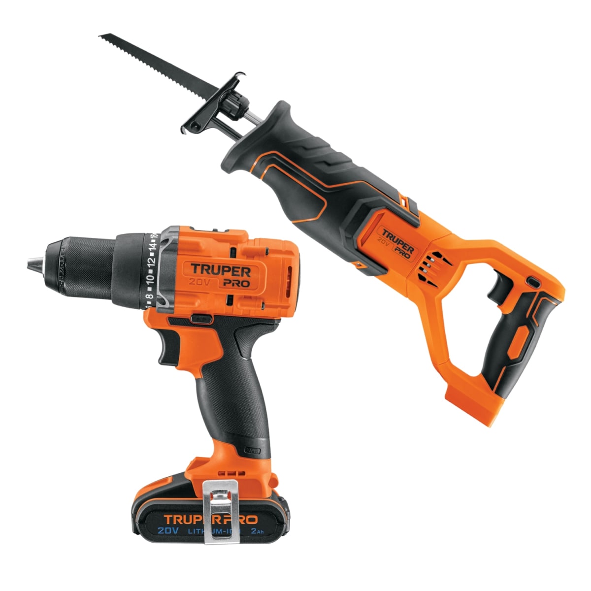 Taladro Atornillador + Sierra Sable + 1bat 2ah 20V Truper1