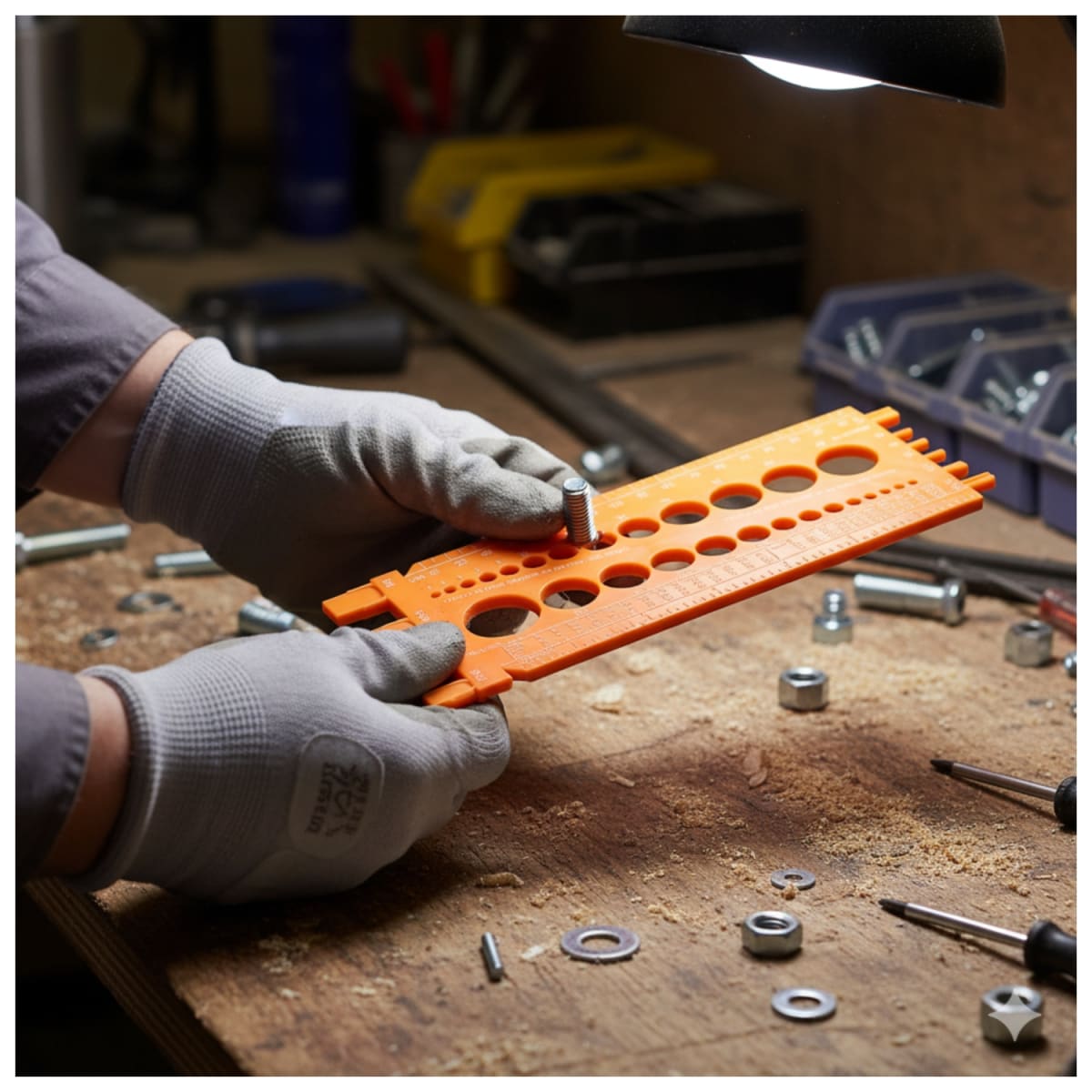 Regleta medidora de tuercas y tornillos 22 cm Truper6