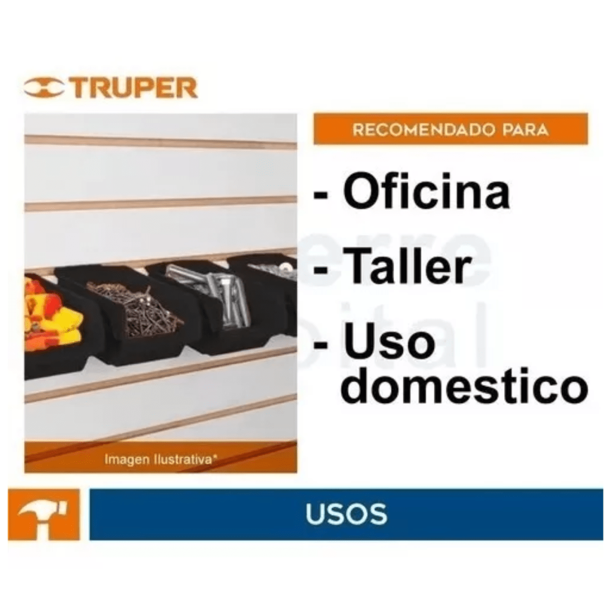 Bandeja Apilable de Plástico 34x21x15 cm 10891 Truper3