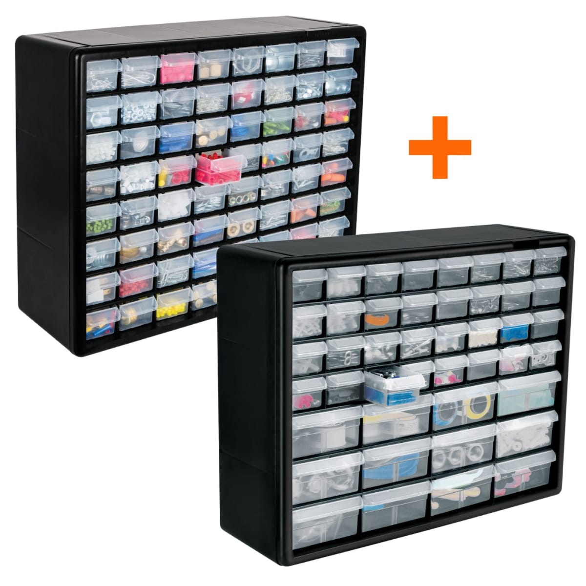 Combo Organizador  64 gavetas  + 44 gavetas Truper1
