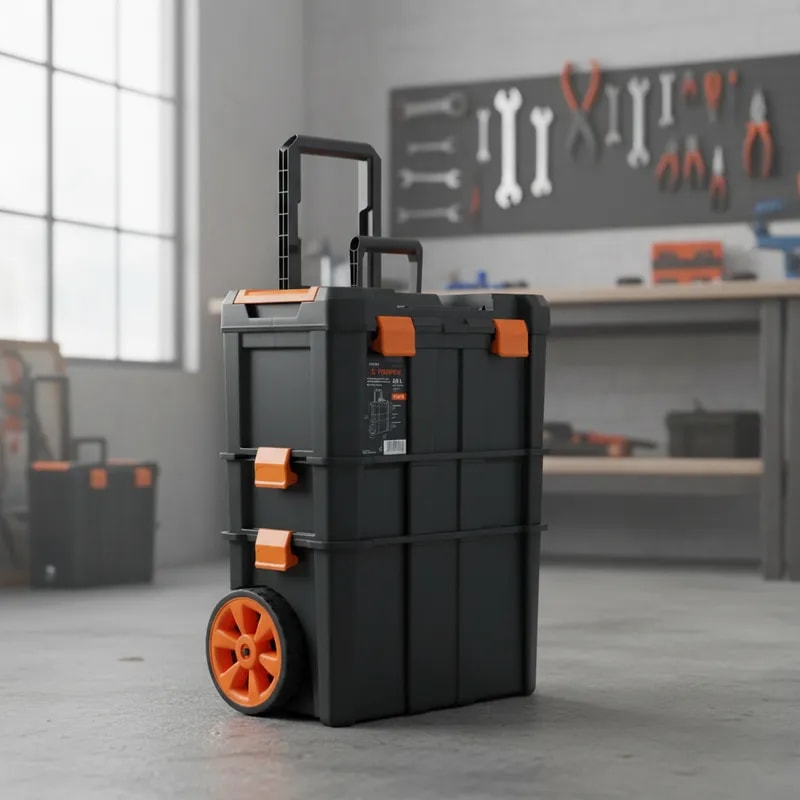 Caja para herramientas 3 en 1 con ruedas Truper2