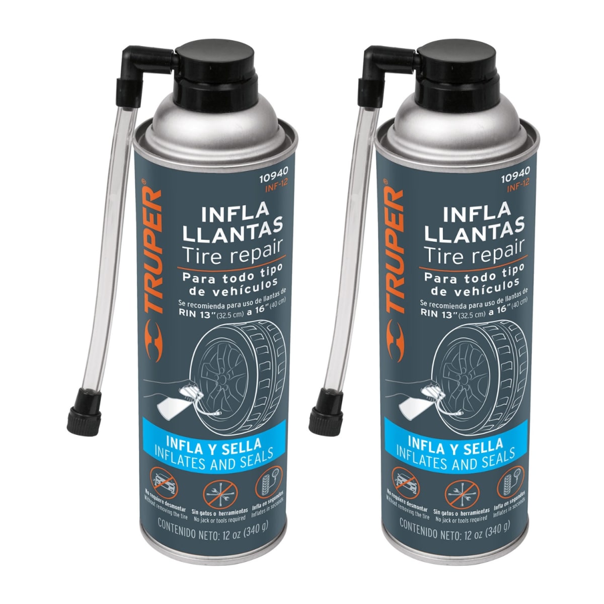Sellador de llantas 12oz 2 unidades Truper1