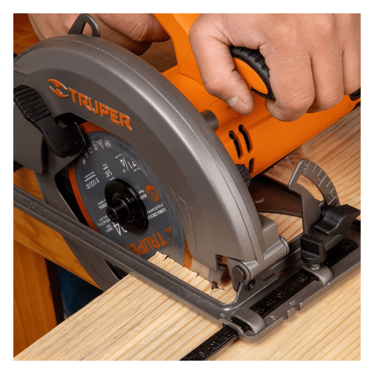 Combo sierra circular 1500w + caladora 750w  + lijadora orbital 5