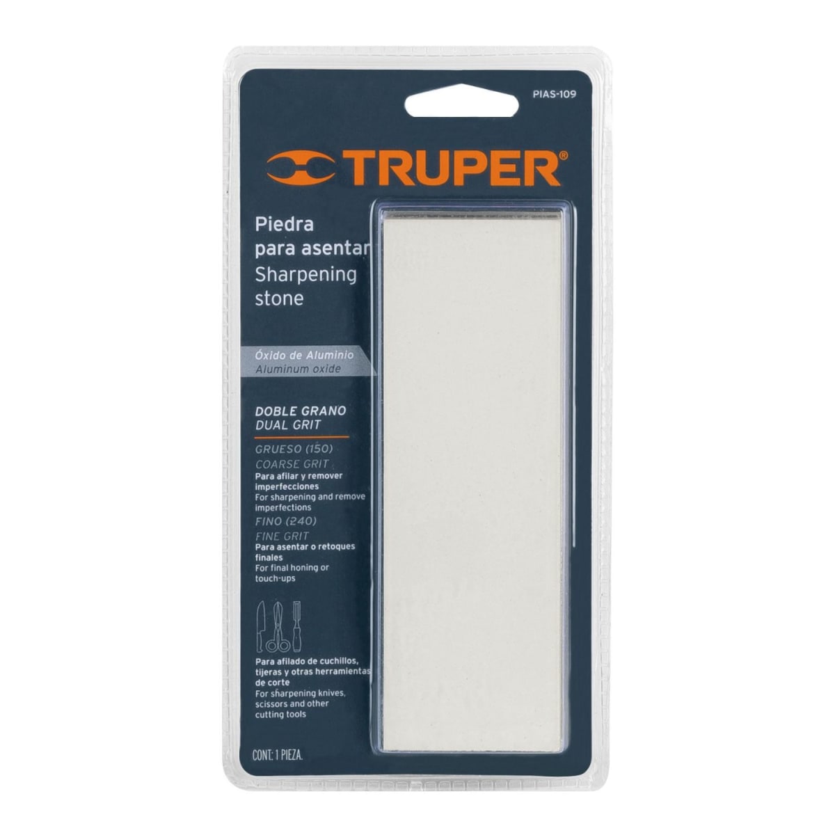 Piedra para asentar 150 mm. doble grano 150 y 240 Truper4