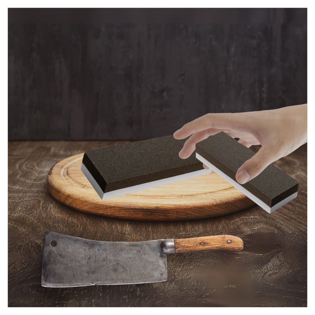 Piedra para asentar 150 mm. doble grano 150 y 240 Truper5