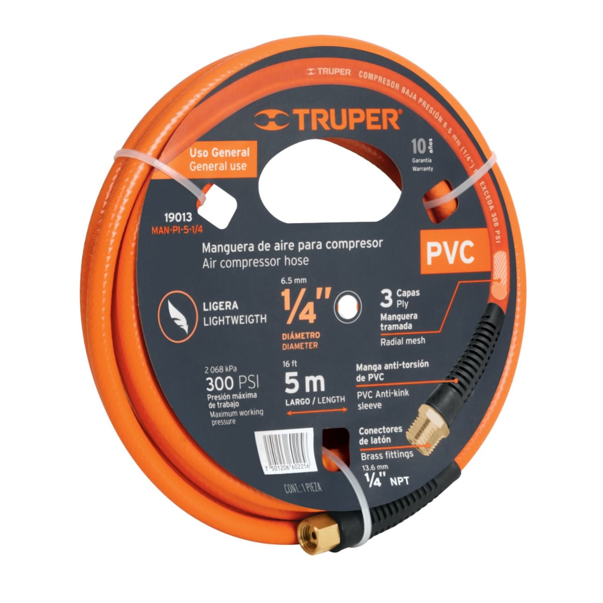 Combo compresora de 25 litros con manguera 5m y pistola de alta presion Truper3