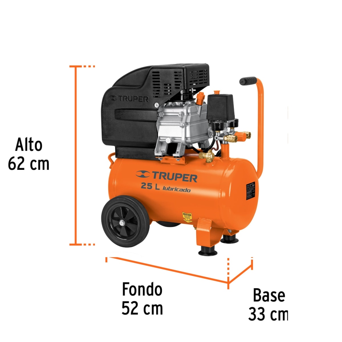 Kit Compresora 25 L , manguera 10m con Remachadora Nehumatica 3/16