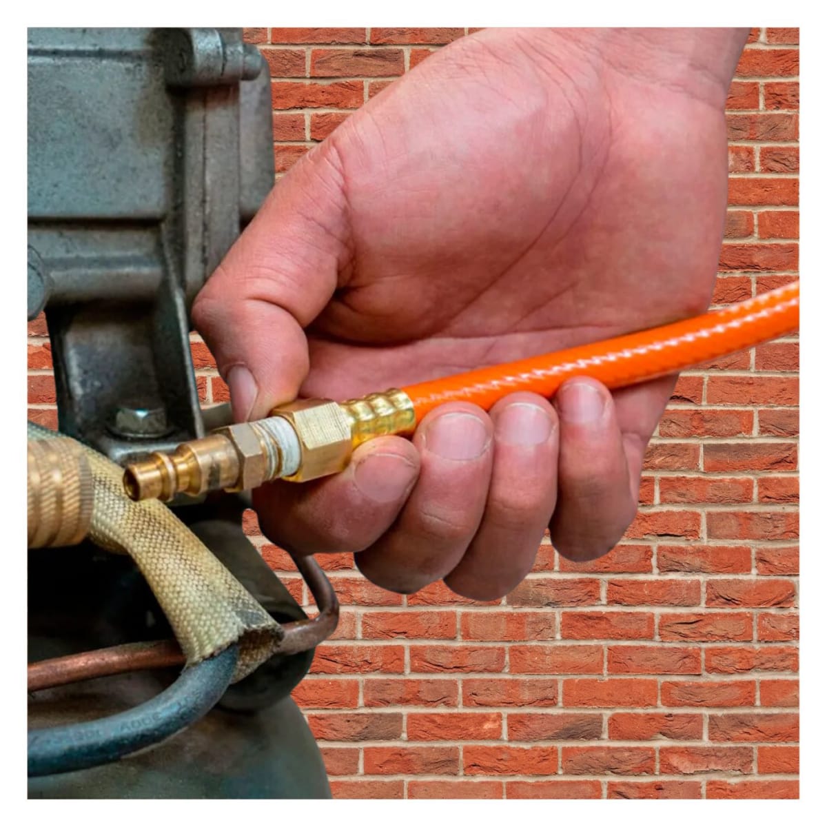 Kit Compresora 25 L , manguera 10m con Remachadora Nehumatica 3/16