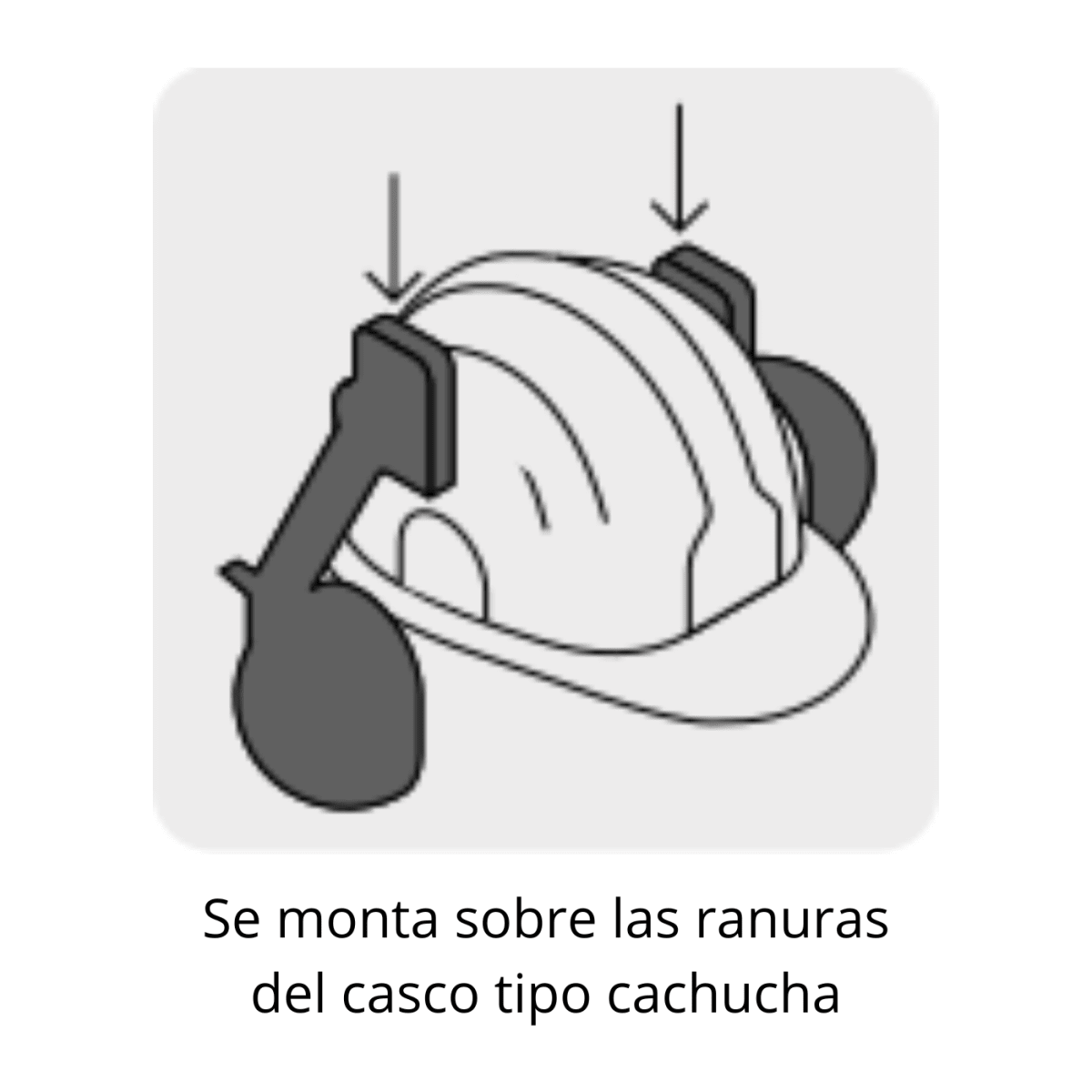 Orejera ajustable para casco Truper4