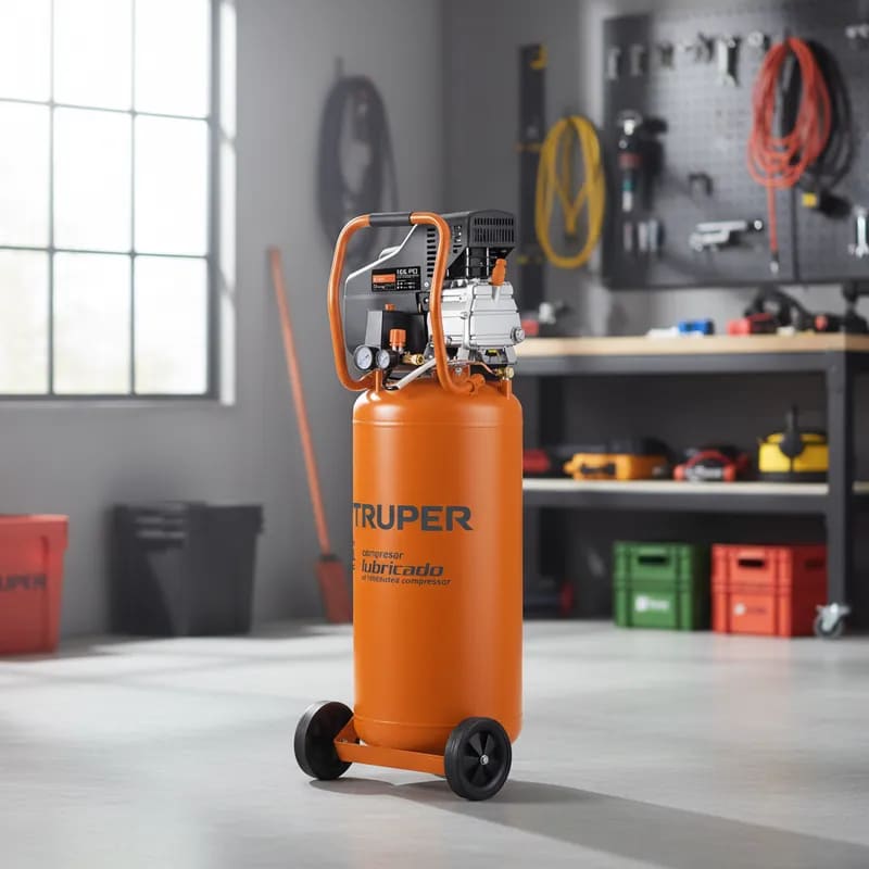 Compresora vertical 80 litros Truper2