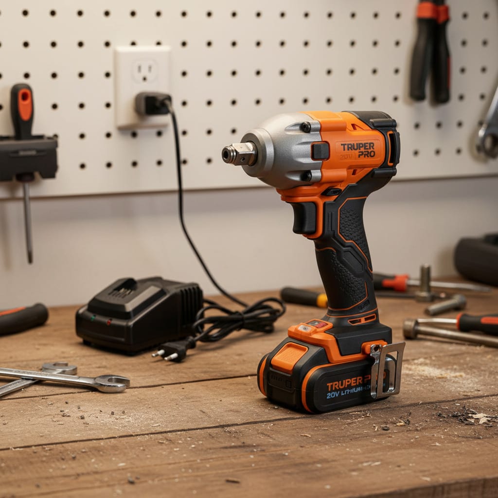 Llave de Impacto 20V + 1 Bateria 4Ah + Cargador Truper2