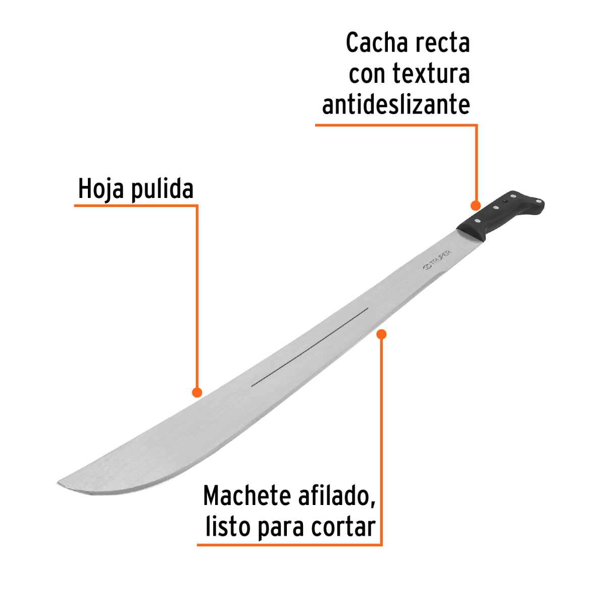 Machete sable, cacha negra, 24 Truper2
