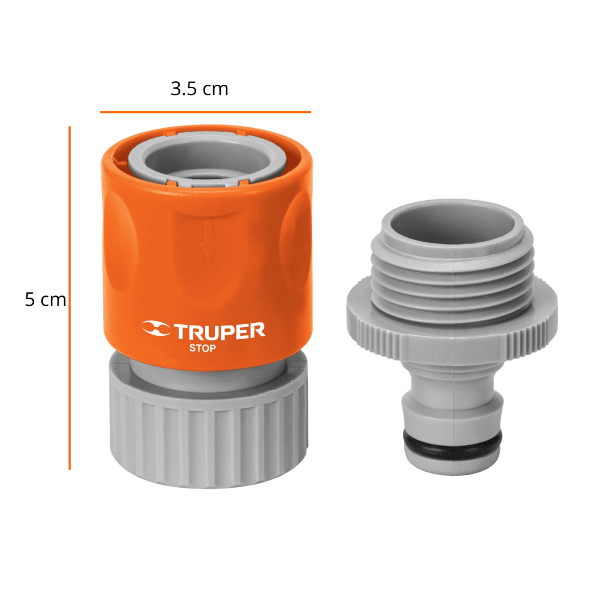 Conector rápido de ABS 3/4