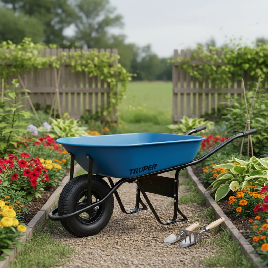 Carretilla 5.5 Truper + 2 Palas Cuadrada Total5