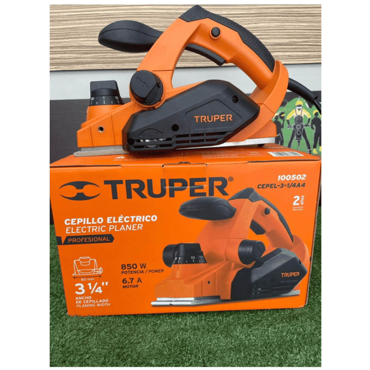 Cepillo Electrico Carpintero 850w Profesional Truper5