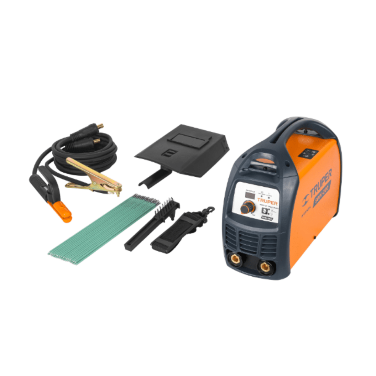 Soldadora 200A + Tronzadora + electrodos y guantes Truper2