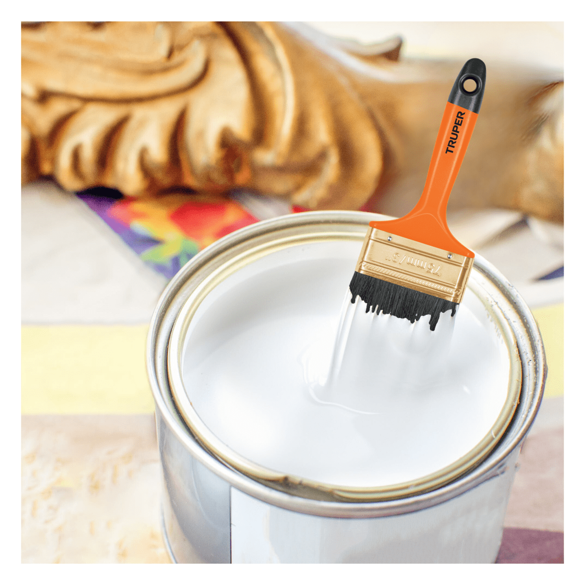 Kit pintor rodillo para pintar + extensión + repuestos Truper16