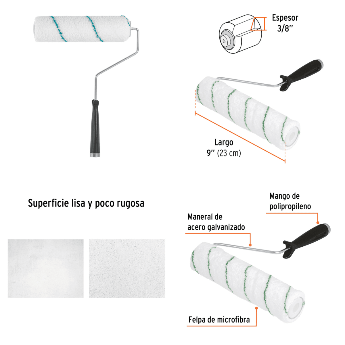 Escalera multiposición 16 peldaños + kit pintor fino Truper9