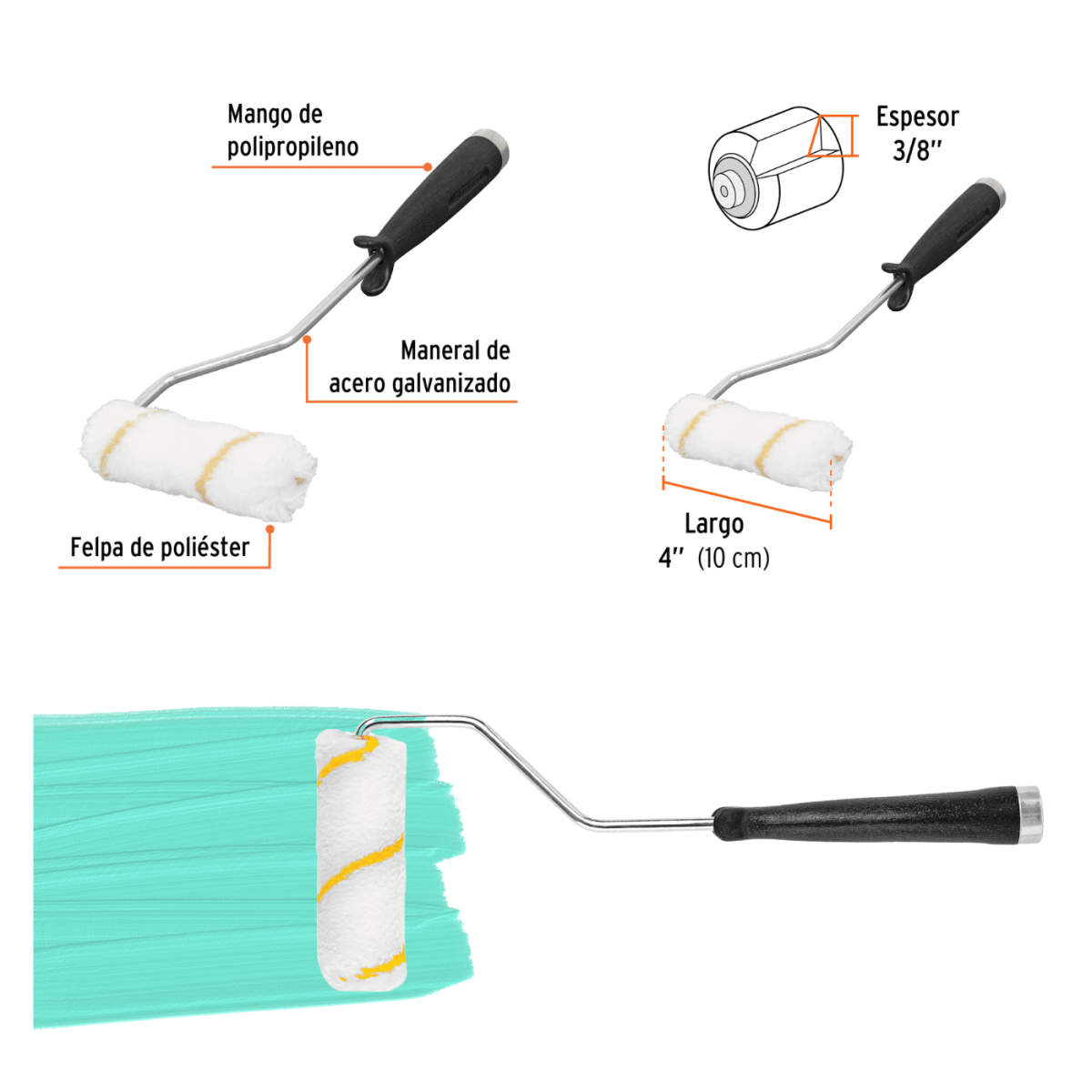 Escalera multiposición 16 peldaños + kit pintor fino Truper10