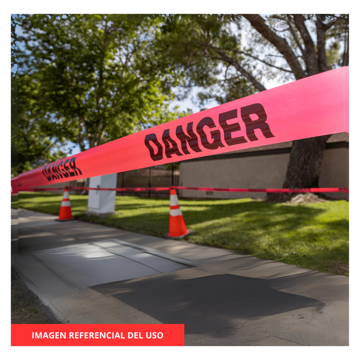 Rollo de 100 m de cinta delimitadora 