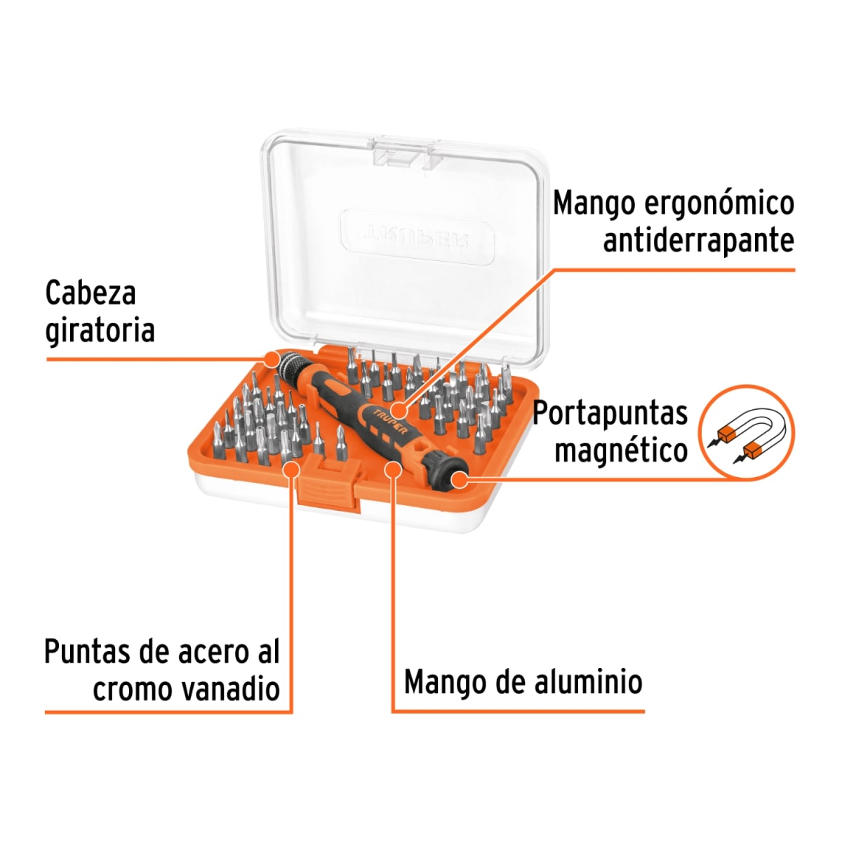 Desarmador de joyero 42 puntas Truper2